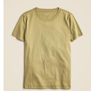 NWT J. Crew Pima Cotton Slim Fit Olive Green T-Shirt L *Flaw